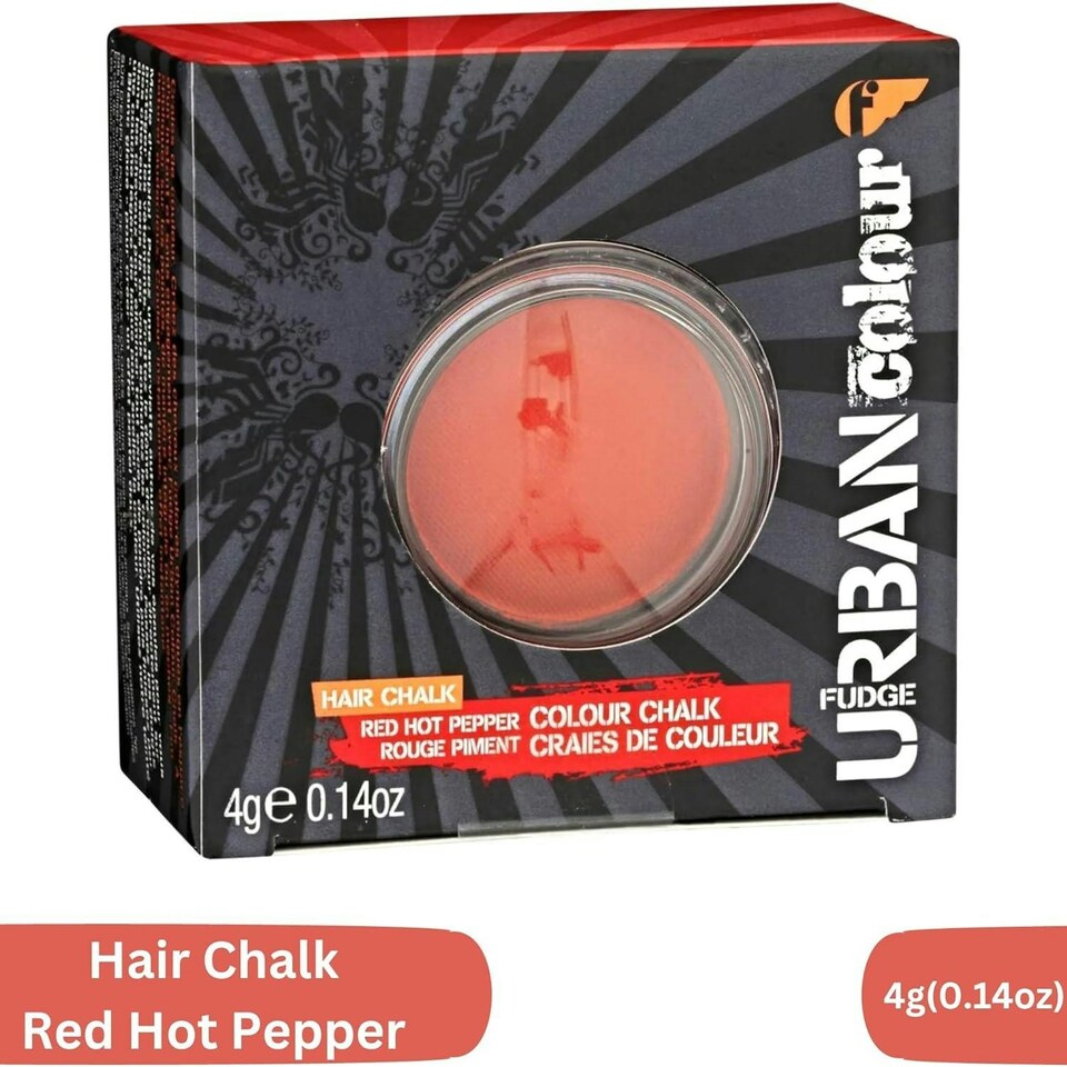 image 1 of Fudge Urban Colour Hair Chalk Vibrant Red Hot Pepper Temporary Pastel Shades 4G