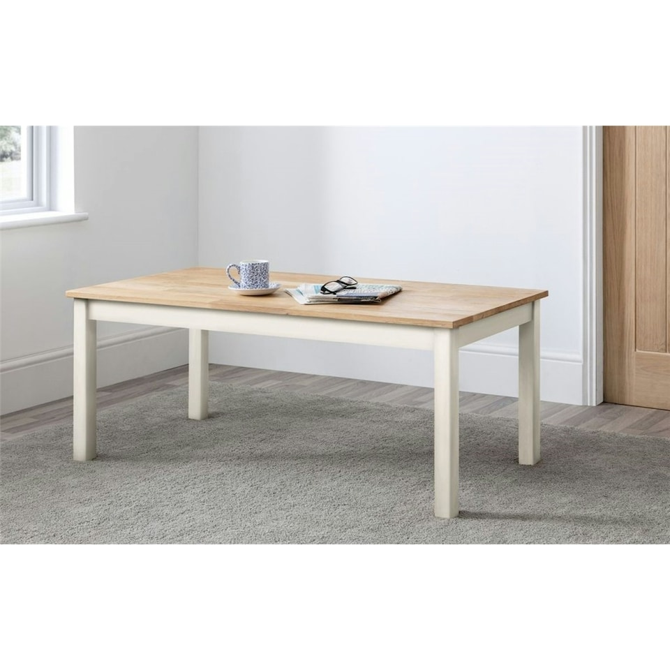 image 1 of Ivory and Oak Classic Coffee Table | White | White
