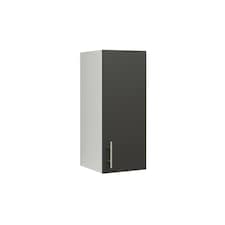 JD Greta Kitchen Wall Unit 300mm Storage Cabinet With Doors and Shelf 30cm - Dark Grey Matt