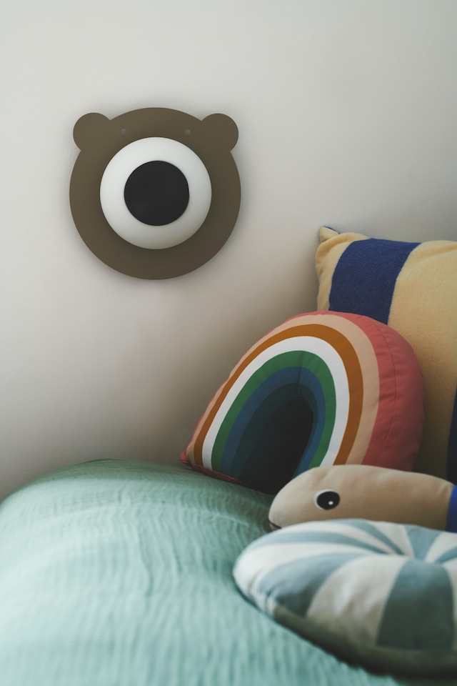 image 1 of Nordlux Brunabear Indoor Wall Light Brown Metal Sensor E14 Diffused - Plug In or Mains Powered , IP20