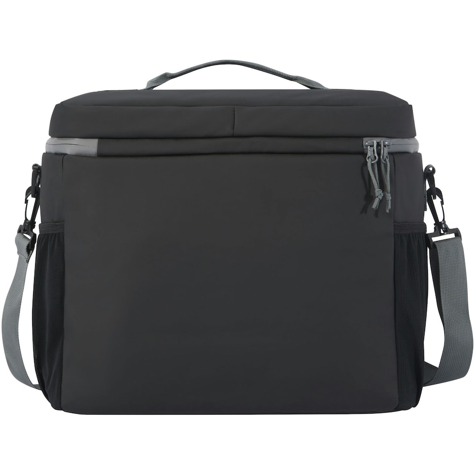 image 1 of Aqua Water Resistant Recycled 22L Cooler Bag - Solid Black - One Size Black