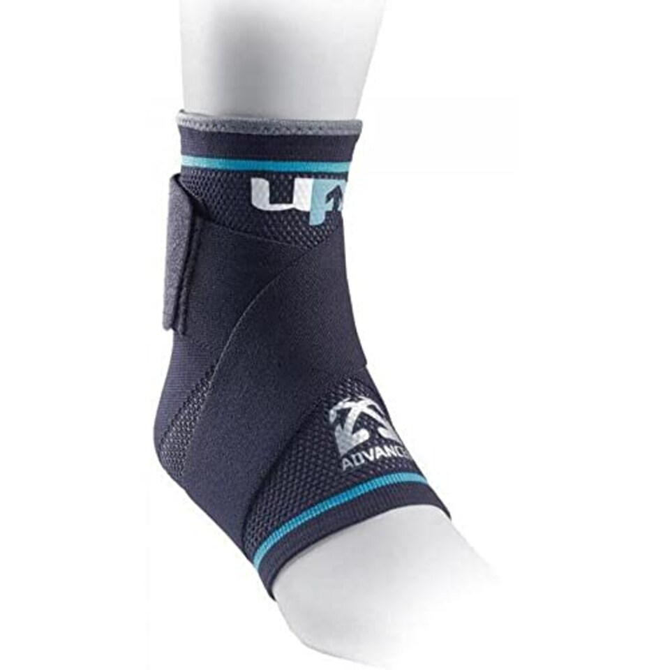 image 1 of Ultimate Performance Advanced Ultimate Compression Ankle Support, Small,Up5170S, Navy Blue