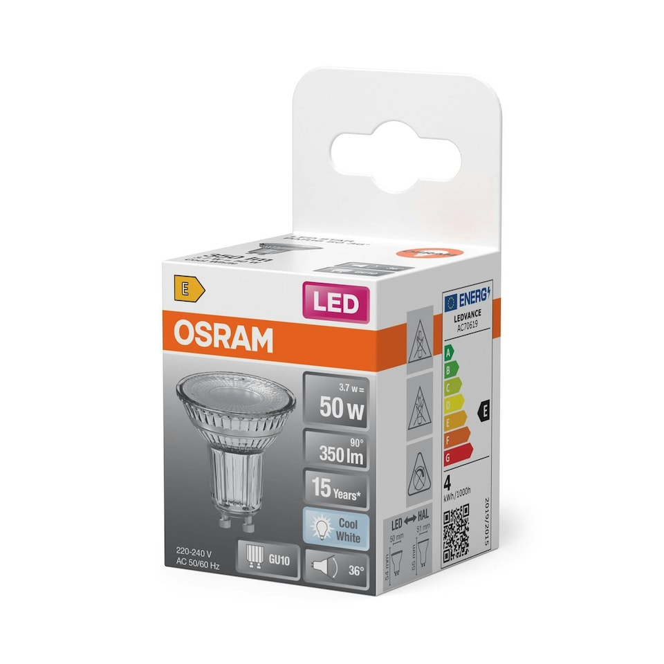 image 1 of OSRAM LED Spot Star PAR16 reflector, 4000 K neutral white 6 pack