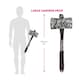 image 3 of Gladiator Accessory Set - 3 Pcs - Wig, Hammer & Tattoo Sleeves | Multi | One Size