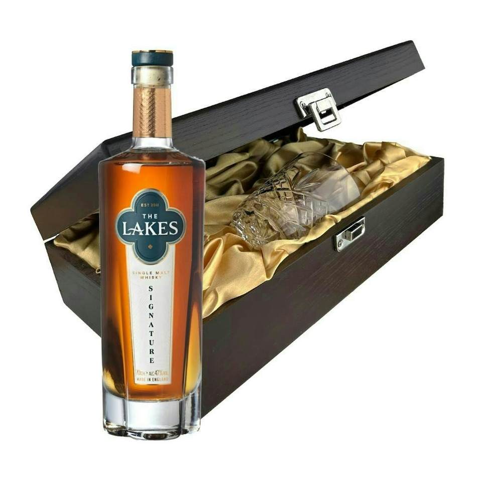 image 1 of Lakes Signature Single Malt Whisky In Luxury Box With Royal Scot Glass 70cl 47% abv