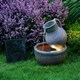 image 2 of Primrose Jug Bowl Solar Powered Water Feature LED Lights 40cm