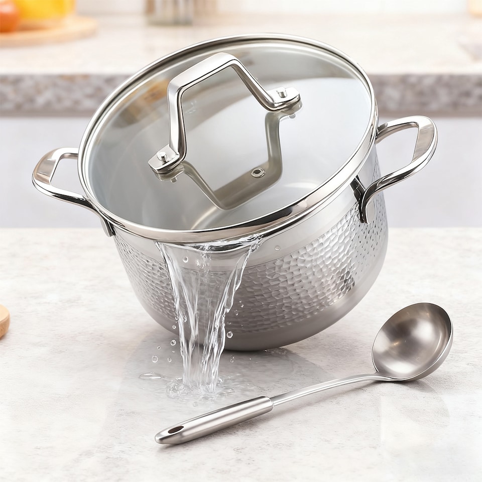 image 1 of HomeKing JadeBamboo Hammered-22CM Casserole