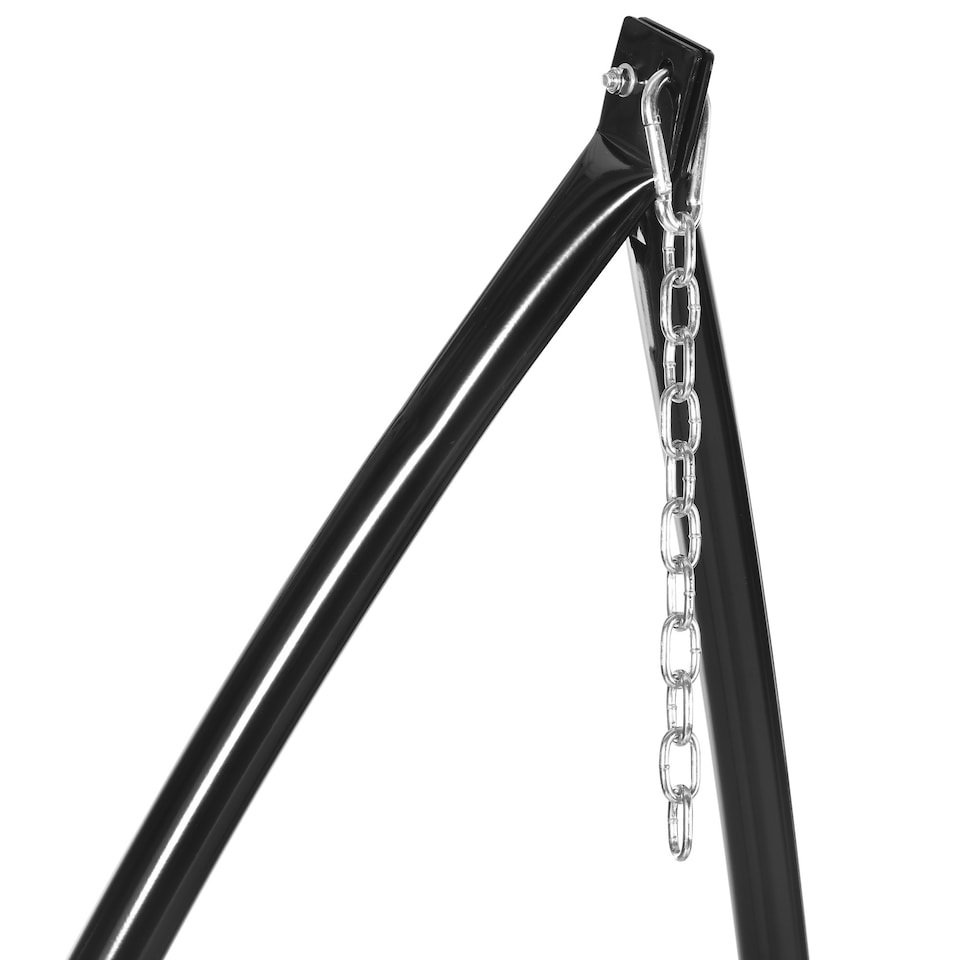image 1 of Outsunny Hammock Chair Stand Only Heavy Duty Metal C-Stand Indoor or Outdoor 
