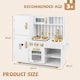 image 2 of COSTWAY Play Kitchen Toy Set Kids Kitchen Playset Chef Pretend Play Toy-Golden