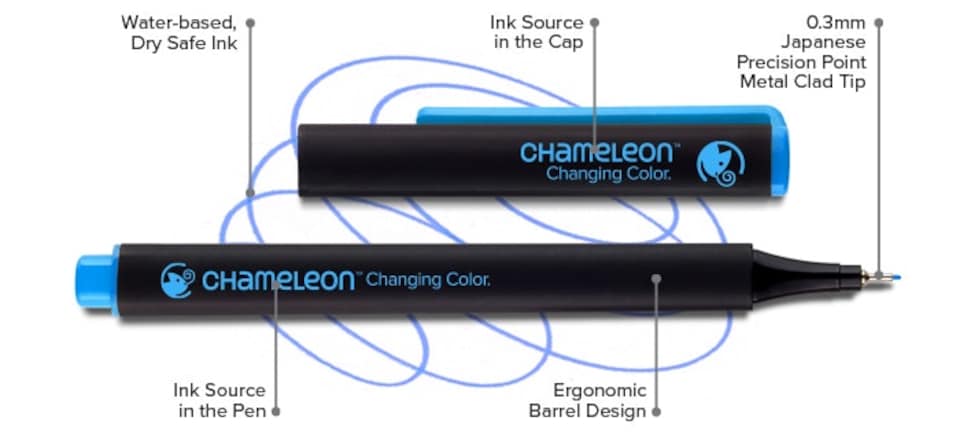 image 1 of Chameleon Color & Blending Fineliner - 10 Pack