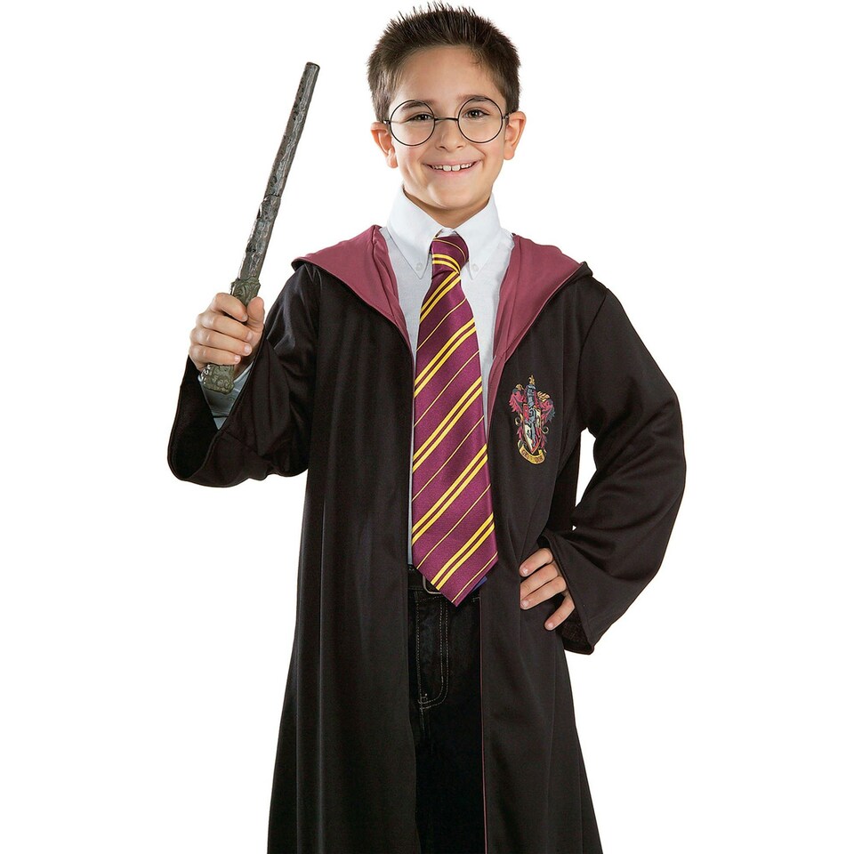 Harry Potter Childrens/Kids Gryffindor Tie - Maroon/Yellow/Gold - One Size Brown | One Size