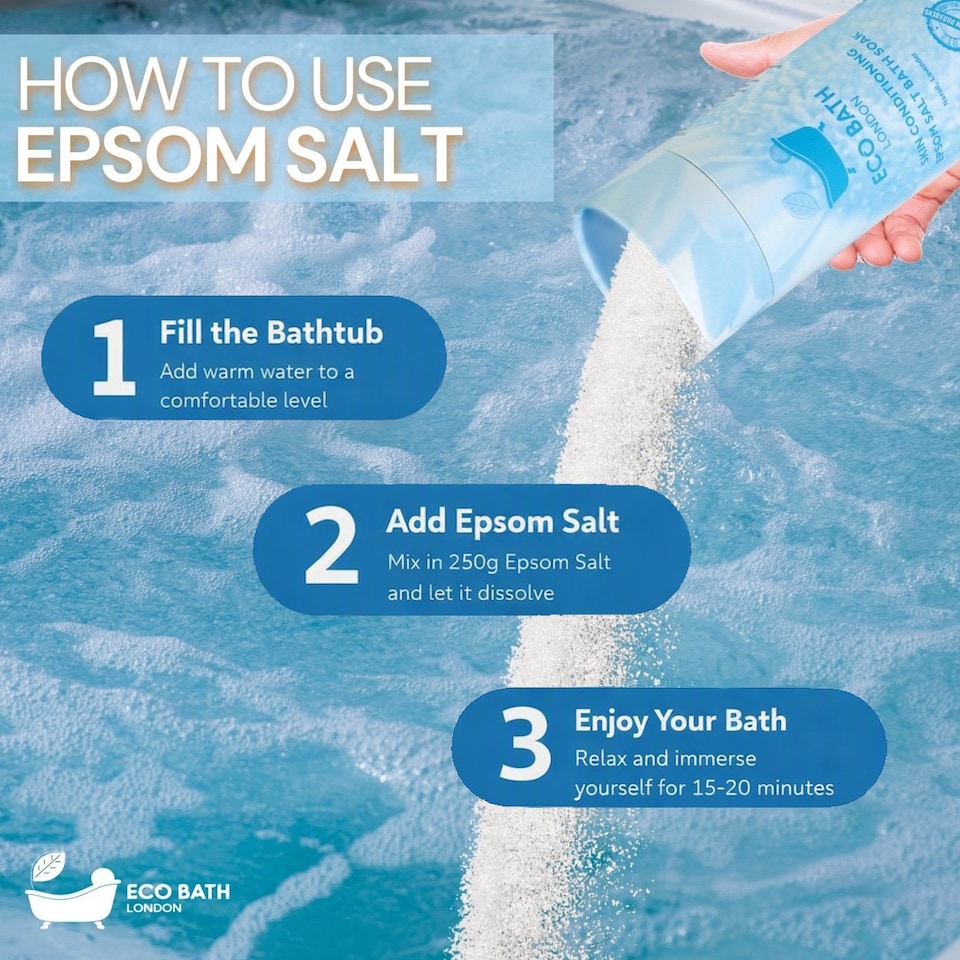 image 1 of Skin Conditioning Epsom Salt Bath Soak Gift Tube