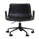 image 2 of Interiors by Premier Claw Base Black Leather Home Office Chair, Upholstered Seat Of Office Chair, Height Adjustable Swivel Chair