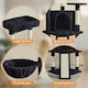 image 4 of Yaheetech 106 cm Kitten Tree Tower with Natural Sisal  Black