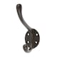 image 1 of Hammer & Tongs Hat & Coat Hook - W40mm x H105mm - Black
