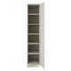 image 2 of J-Pull Handleless White Single Wardrobe with Shelves White