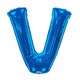 image 2 of Kaleidoscope 34 Inch Foil Letter Blue Balloon - Blue - E