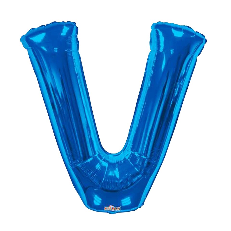 image 1 of Kaleidoscope 34 Inch Foil Letter Blue Balloon - Blue - E