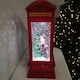 image 2 of 26.5cm Premier Christmas Water Spinner Telephone Box Design - Choose From Snowman Family Or Santa