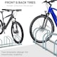 image 5 of HOMCOM Bike Parking Rack Bicycle Locking Storage Stand for 6 Cycling Black