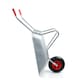 image 3 of Heavy Duty 65L Galvanised Metal Wheelbarrow Home Garden Cart or Tyre - 100Kg