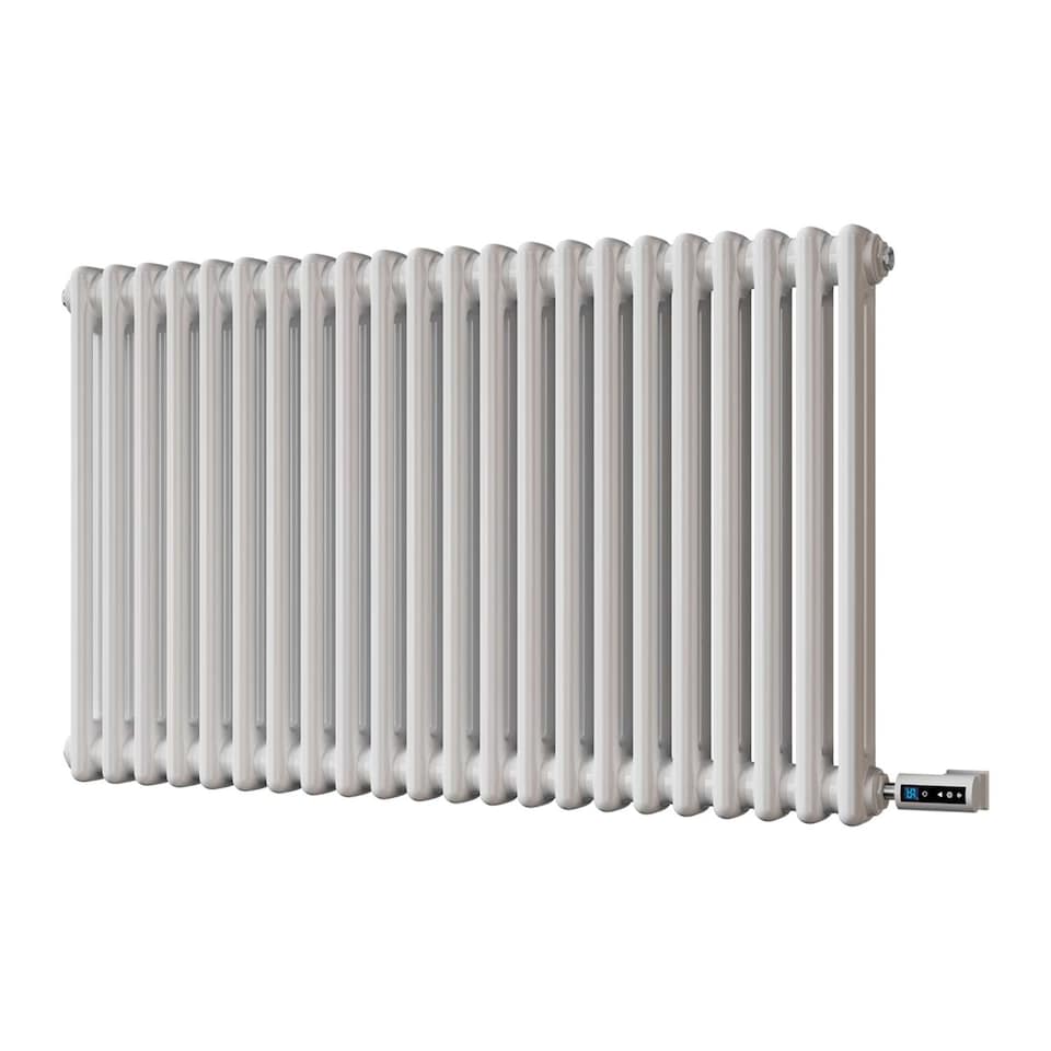 image 1 of Alpha - White Column Electric Radiator H600mm x W988mm 2 Column 900w Thermostatic WIFI