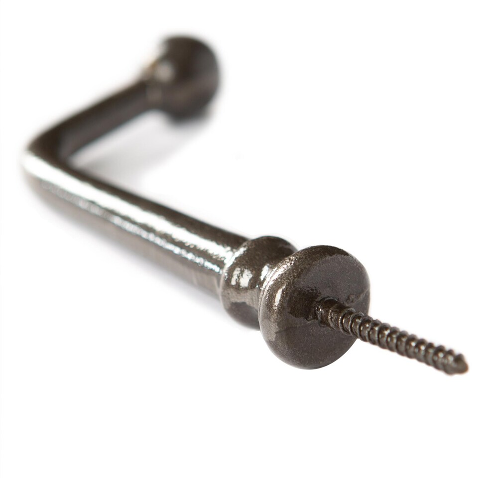 image 1 of Hammer & Tongs Flat Top Screw Hook - W20mm x H60mm - Raw