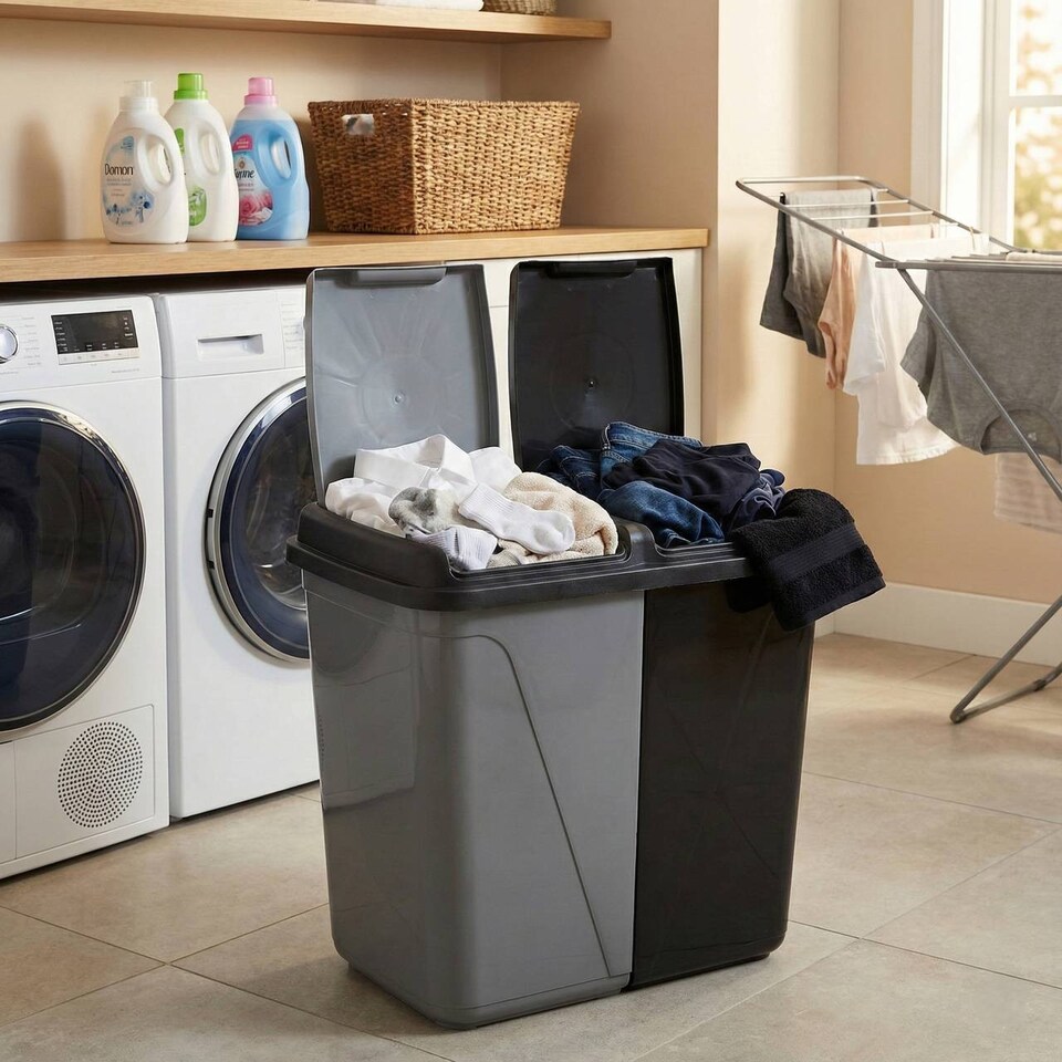image 1 of 90L Colormatic Double Recycling Bin