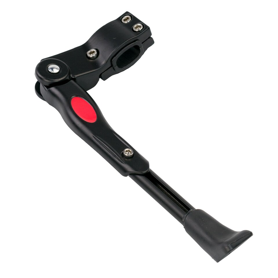 image 1 of KCT Bike Adjustable Kickstand Height Universal Bicycle Kick Stand Rear Side Support for Road Mountain fits 24-29 Inch Wheel | Black | 1