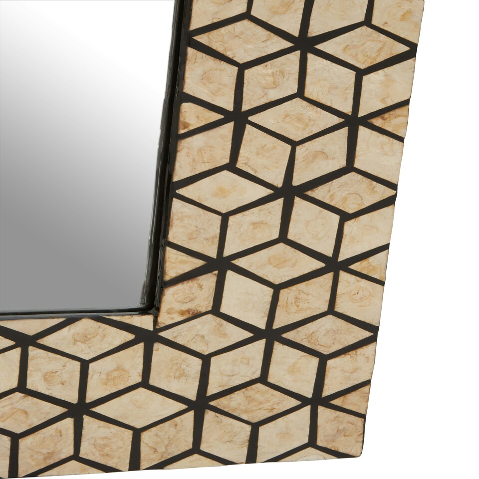 image 1 of Interiors by Premier Black And Gold Cube Wall Mirror Gold