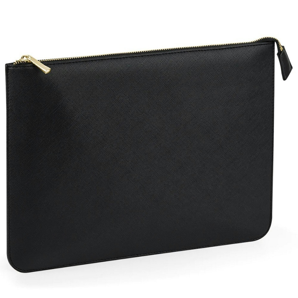 Bagbase Boutique Zipped Document Wallet - Black - One Size