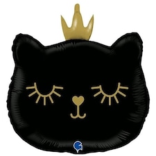 Black Cat Princess Foil Helium Shaped Balloon 66cm / 26 in