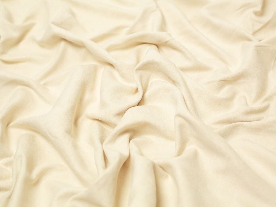 Minerva Core Range Cream Soft Faux Suede Fabric for Dressmaking, 150cm / 59" Wide - per metre