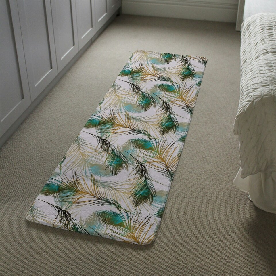 image 1 of Peacock Feathers (Runner Rug) Multi