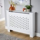 image 2 of Medium Radiator Cover MDF Wooden Home Decorative Modern Design | White