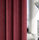 image 4 of Luxury Enhanced Living Red Velvet, Supersoft, Blackout, Thermal Curtains with Tape Top (PAIR) - 90 x 90 inch (229x229cm)