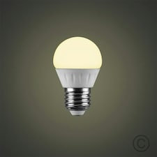 ValueLights 10 Pack E27 White Plastic Globe LED 4W Warm White 2700K 400lm Light Bulb