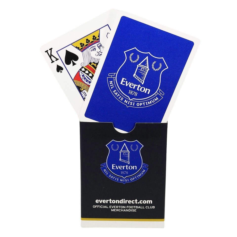 image 1 of Everton FC Playing Card Deck - Navy/White - One Size