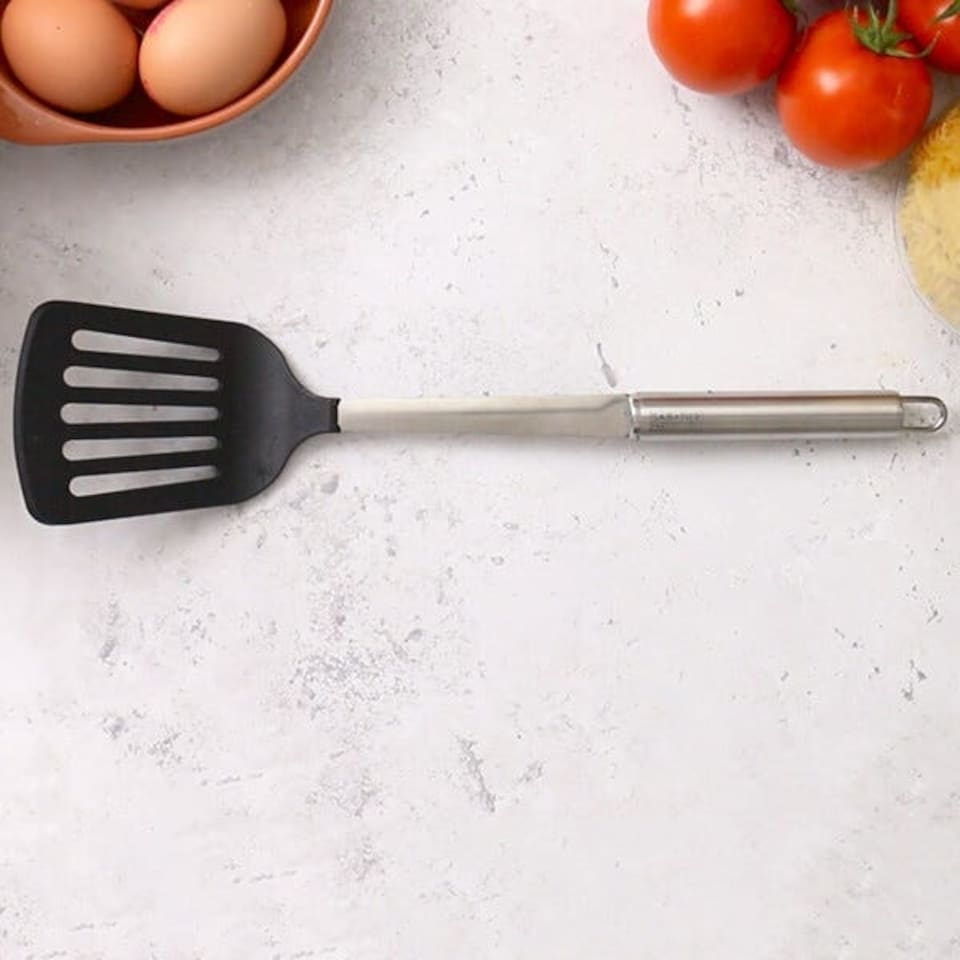 image 1 of Sabatier Professional Stainless Steel & Nylon Slotted Turner