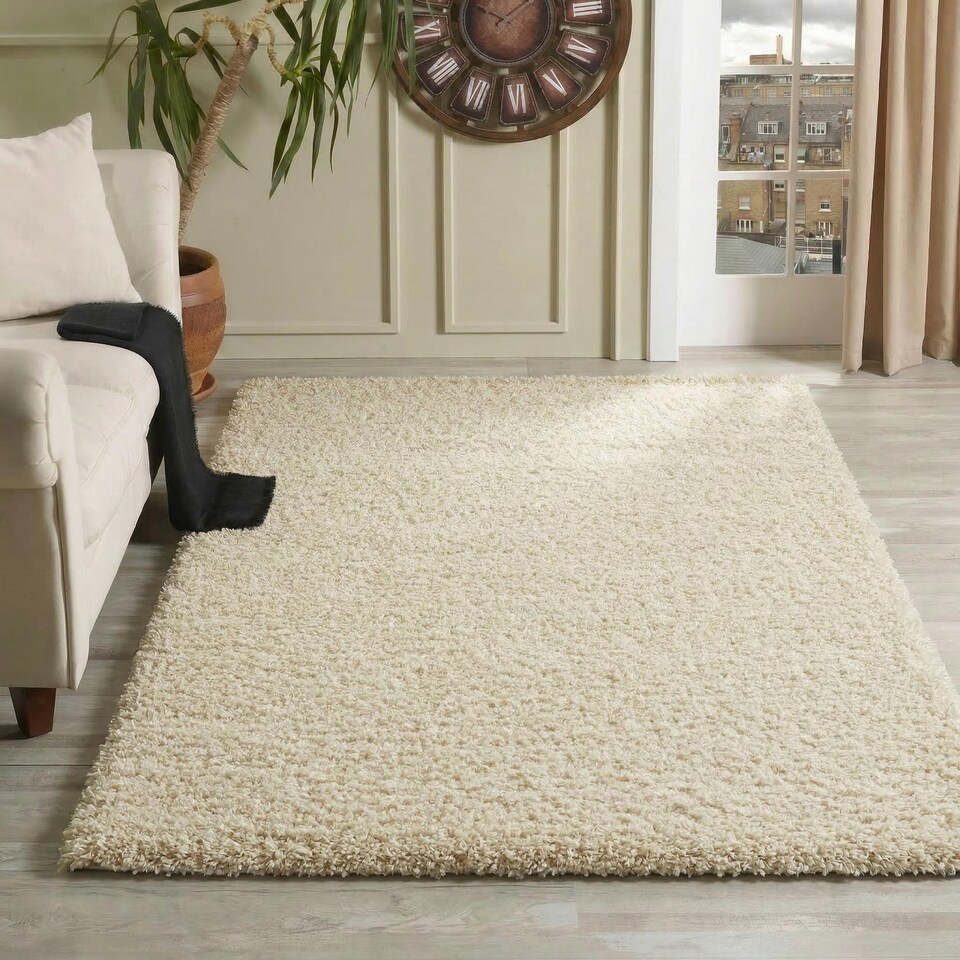 image 1 of Desire Rugs Plain Living Room Fluffy Shaggy Area Rugs