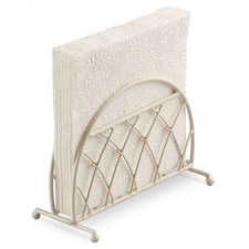Lattice Cream Standing Napkin Holder