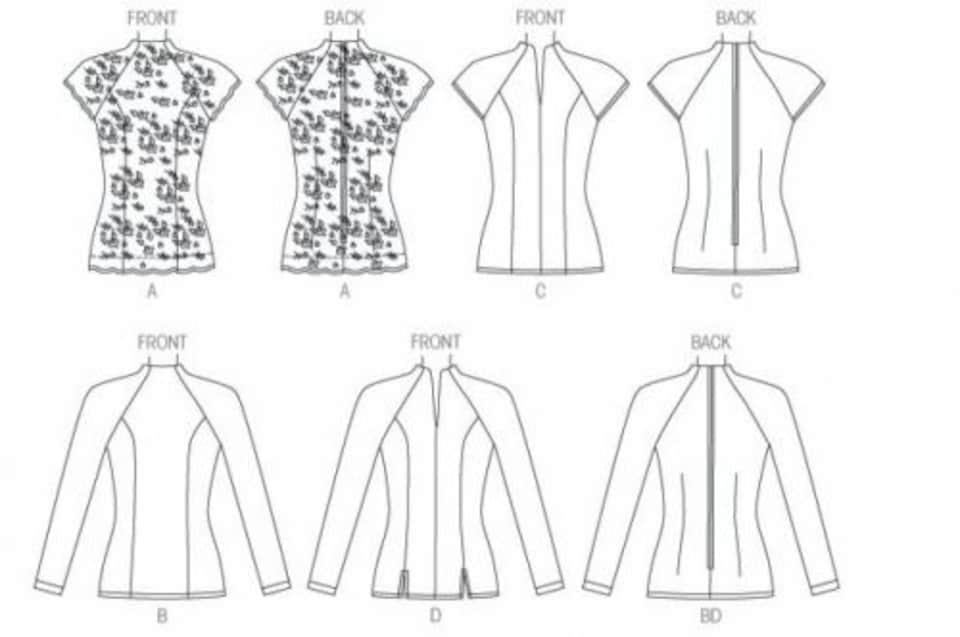 image 1 of Butterick 6134 Paper Sewing Pattern – Women’s Top, UK Sizes 14–16–18–20–22, Easy