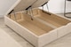 image 3 of Ottoman Coffee Cube Plush Foot Lift Open 2ft6 Small Single Divan Bed Set