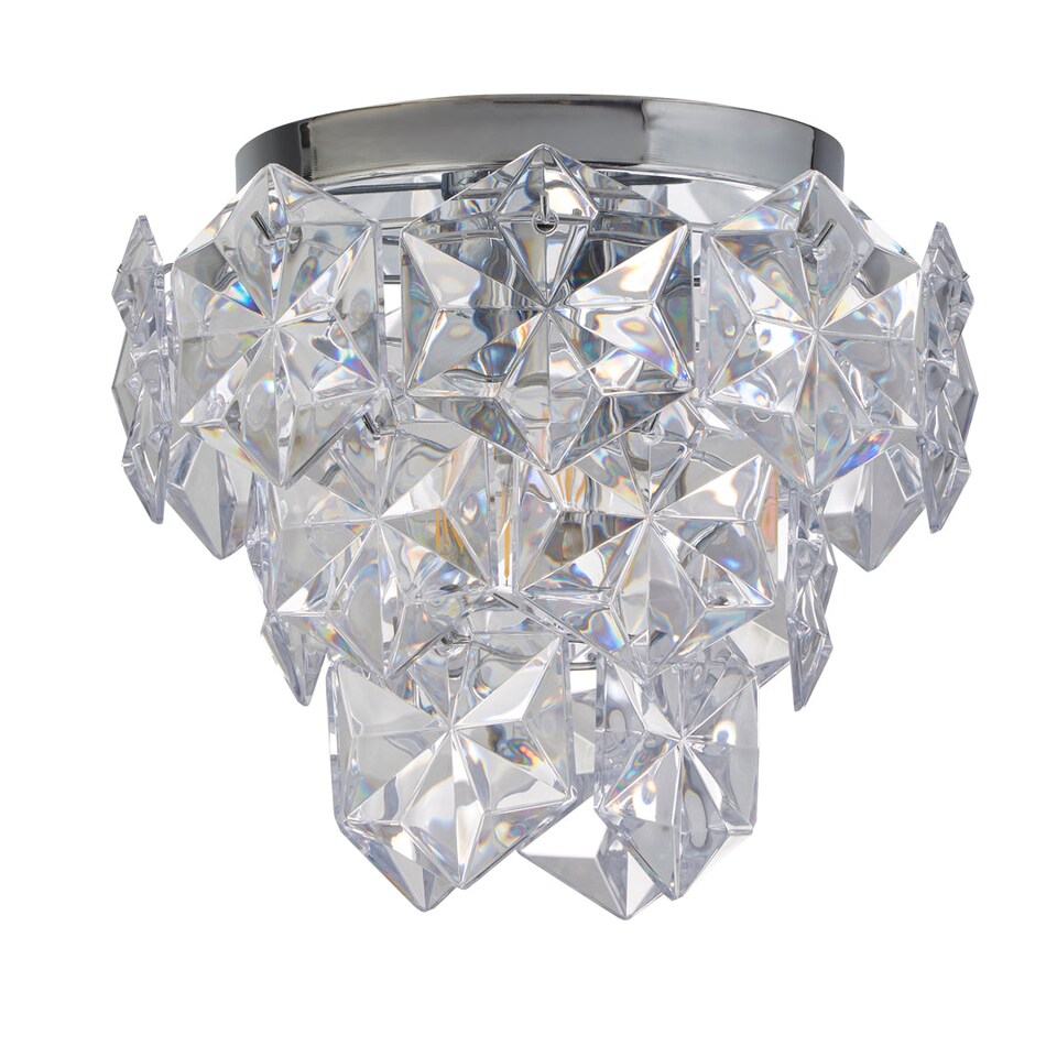 image 1 of Rhia 3 Light Clear Flush Ceiling Light