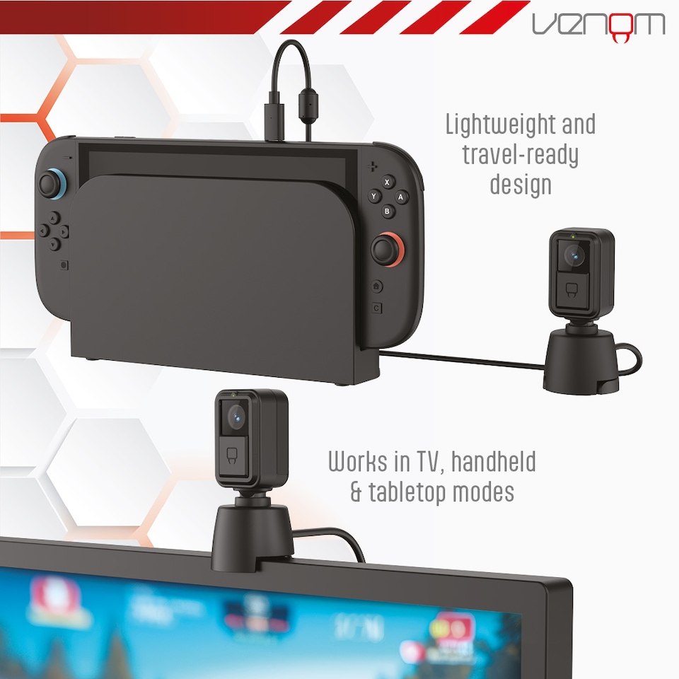 image 1 of Venom 1080p HD Game Camera for Nintendo Switch 2