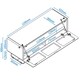 image 3 of Chromium TV-Stand with 1 Flap Grey CRO2-1200CPT-GR Grey | Grey