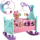 image 2 of 12” My First Baby Doll Play Set – 15 Piece Set with Crib, Mobile, High Chair & Accessories – Soft Body Doll for Kids Ages 3+