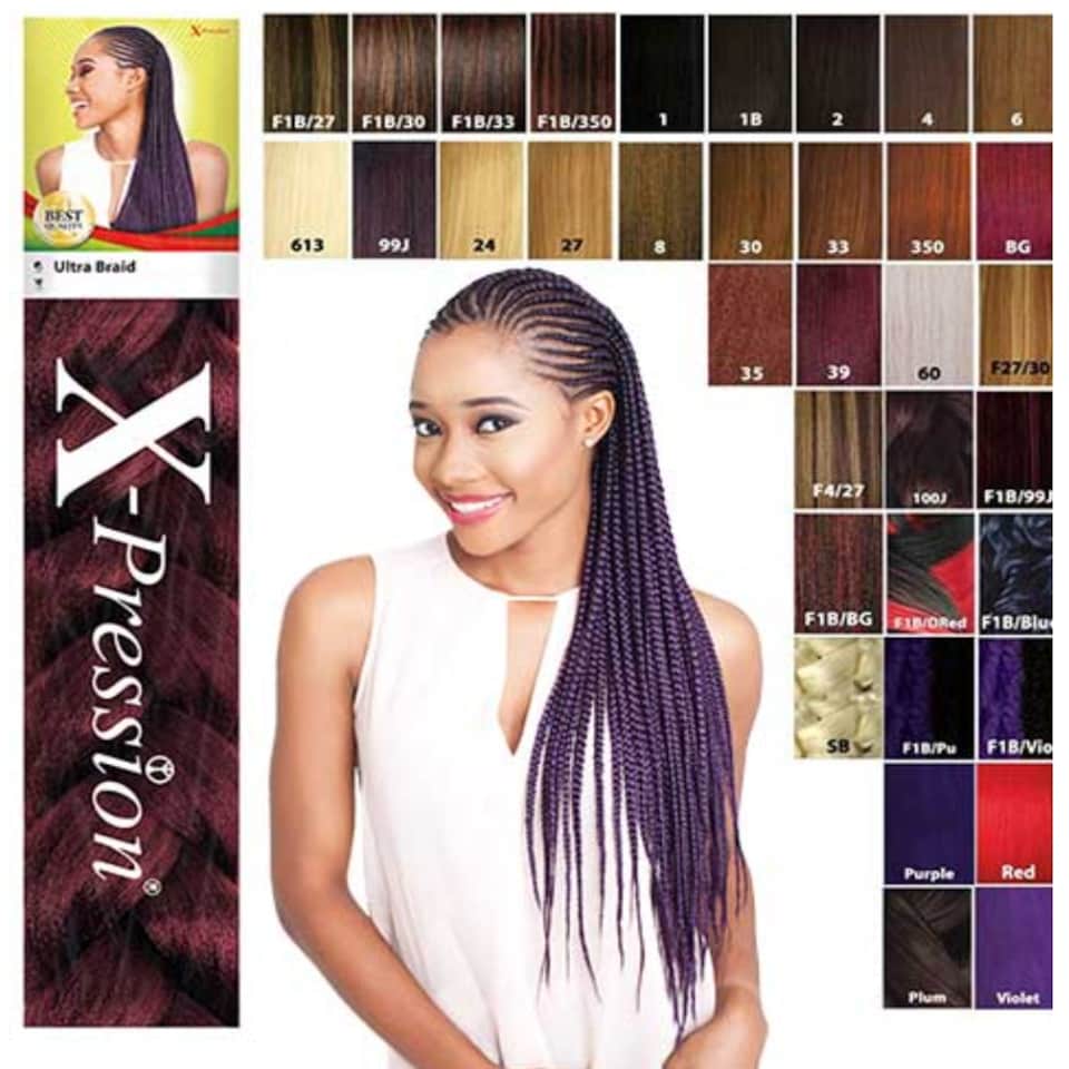 image 1 of X Pression Syn Ultra Braid X-PRESSION Ultra Hair Braid (Braiding) Extension (Choice of Colours) Multi | RED | One Size