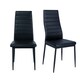 image 1 of Living and Home Dining Chairs Set of 2, Modern Faux Leather High Back Chairs
