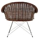 image 5 of Interiors by Premier Natural Croco Rattan Chair, Easy to Clean Outdoor Chair, Arm & Backrest Rattan Armchair, Eco-friendly Chair
